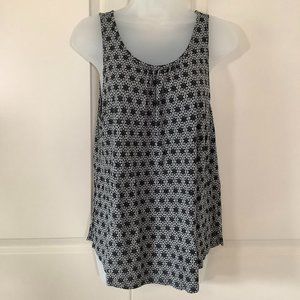 Gap Luxe Tank Top Women's Size Large key hole back detail diamond pattern